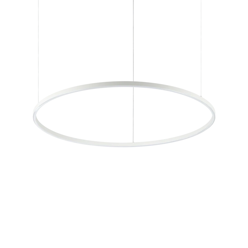 Lámpara colgante Ideal Lux Oracle Slim blanco LED 53W 3000K Ø90cm