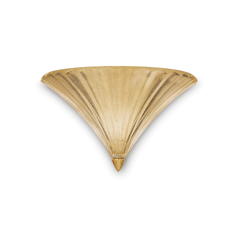 Aplique de pared Ideal Lux Santa dorado cristal 40W 38,5cm