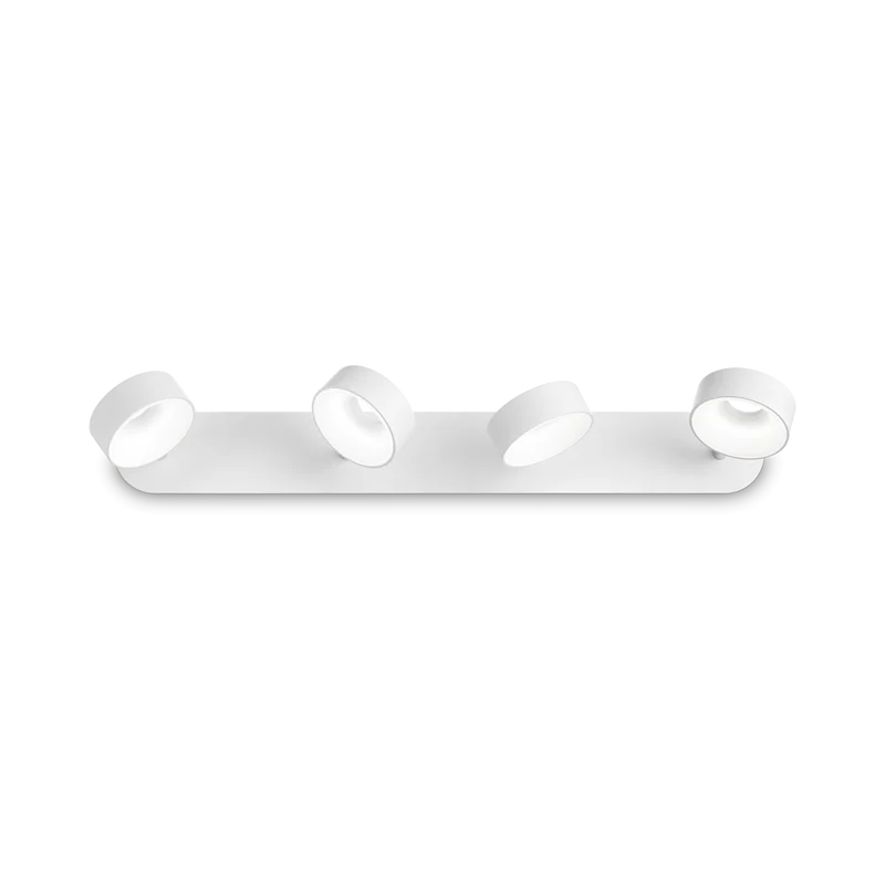 Plafón de techo Ideal Lux Oby blanco LED 4 luces 24W 55cm