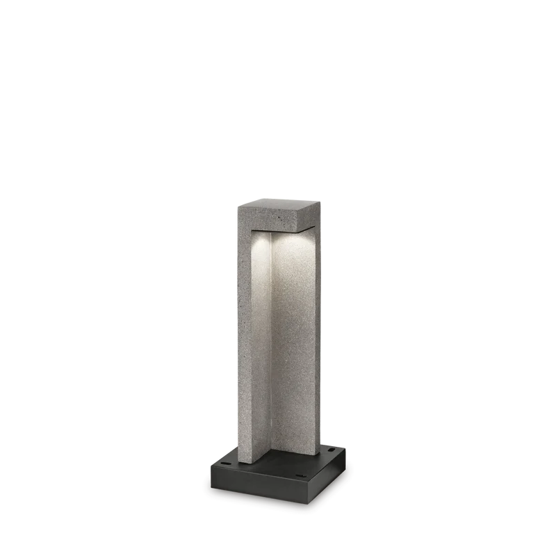 Baliza de exterior Ideal Lux Titano granito LED 8,5W 3000K IP55 49cm