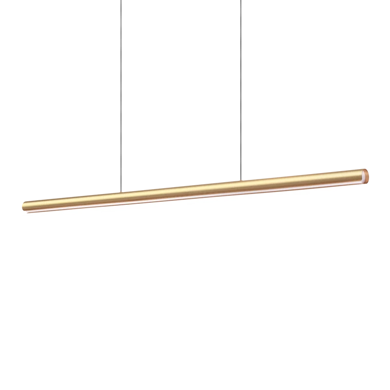 Lámpara colgante Ideal Lux Dorica cobre LED 35W regulable 140cm