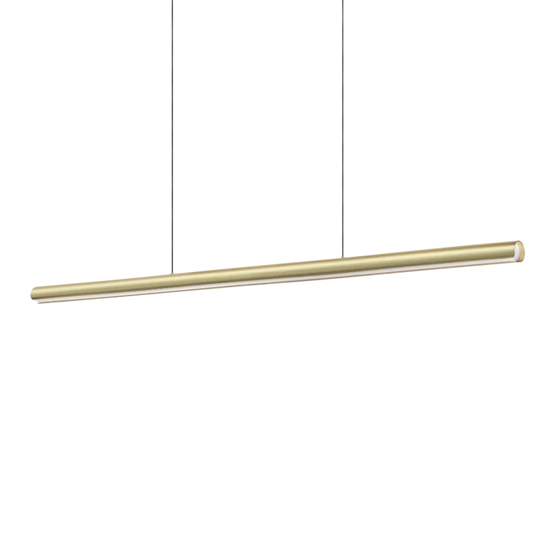 Lámpara colgante Ideal Lux Dorica latón LED 35W regulable 140cm