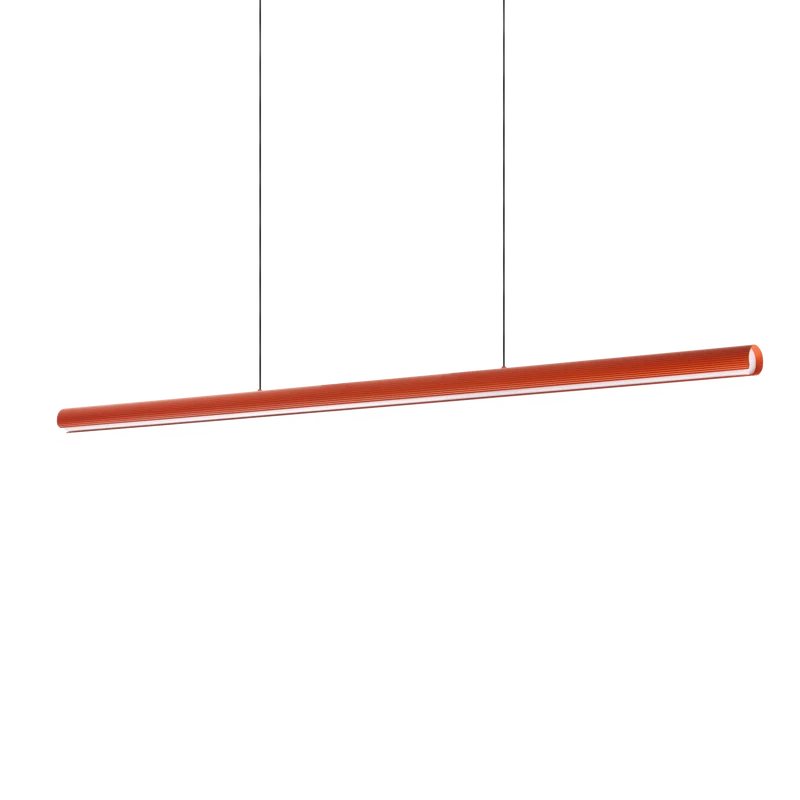 Lámpara colgante Ideal Lux Dorica arancione LED 35W regulable 140cm