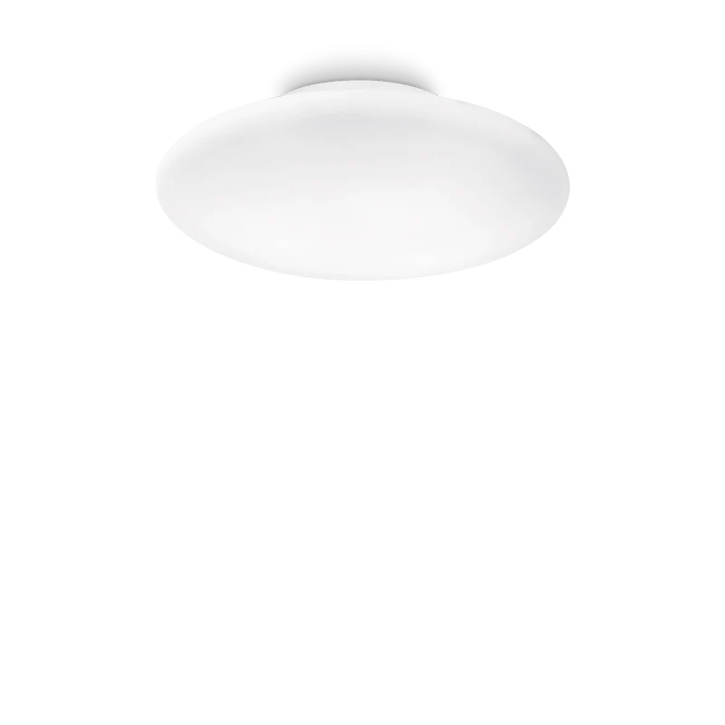 Plafón de techo Ideal Lux Smarties blanco cristal 3 luces 126W Ø60cm