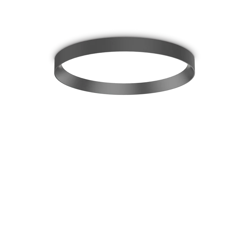 Plafón de techo Ideal Lux Fly negro LED 26W Ø45cm 3000K