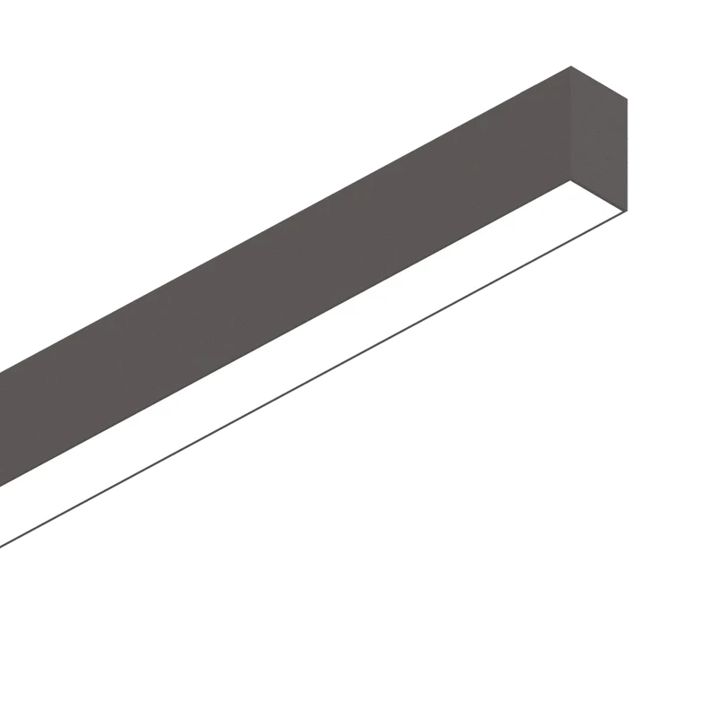 Sistema lineal Ideal Lux Fluo negro LED 2 luces 40W 120,5cm 4000K