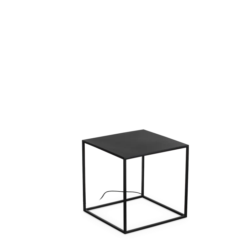 Baliza de exterior Ideal Lux Ipotesi negro LED 16W IP44 50cm