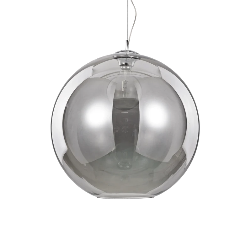 Lámpara colgante Ideal Lux Nemo fumé cristal 42W Ø50cm