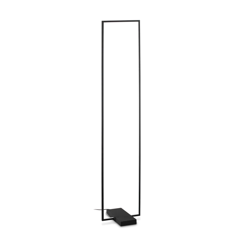 Lámpara de pie Ideal Lux Frame negro LED 30W 150,5cm 3000K