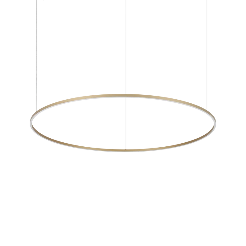 Lámpara colgante Ideal Lux Oracle Slim latón LED 81W Ø150cm 3000K