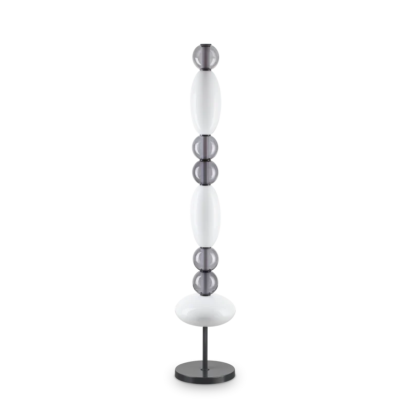 Lámpara de pie Ideal Lux Lumiere blanco cristal LED 58W 155cm