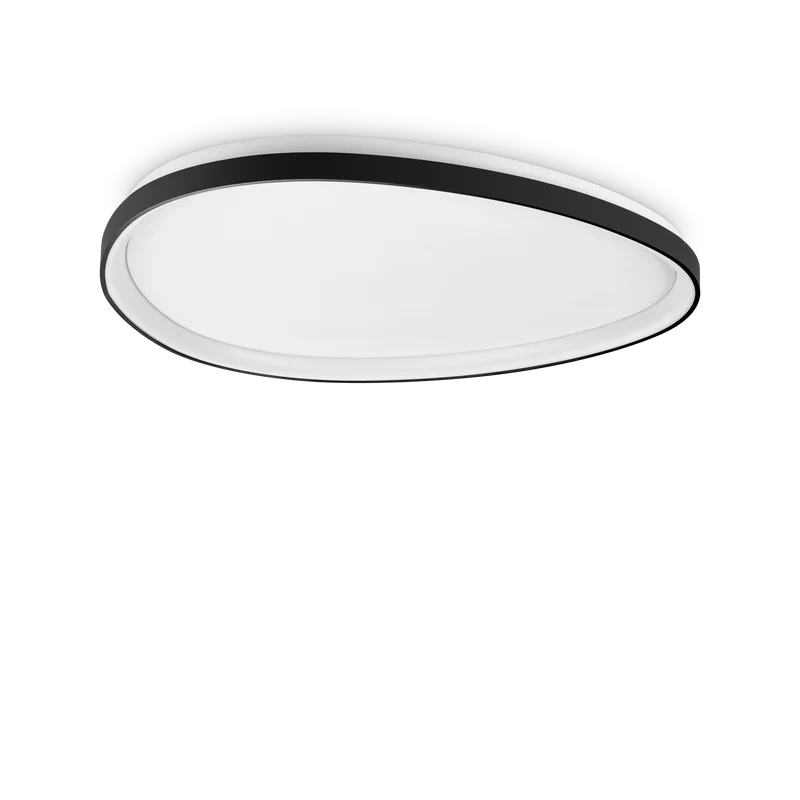 Plafón de techo Ideal Lux Gemini negro LED 42W regulable Ø81cm 3000K