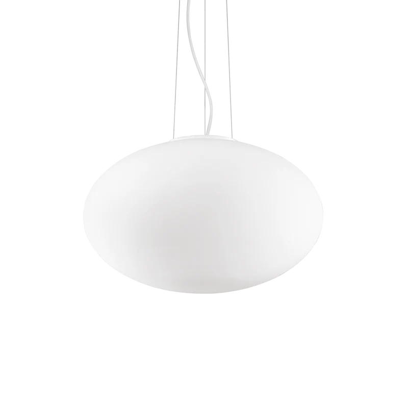 Lámpara colgante Ideal Lux Candy blanco cristal 42W Ø50cm