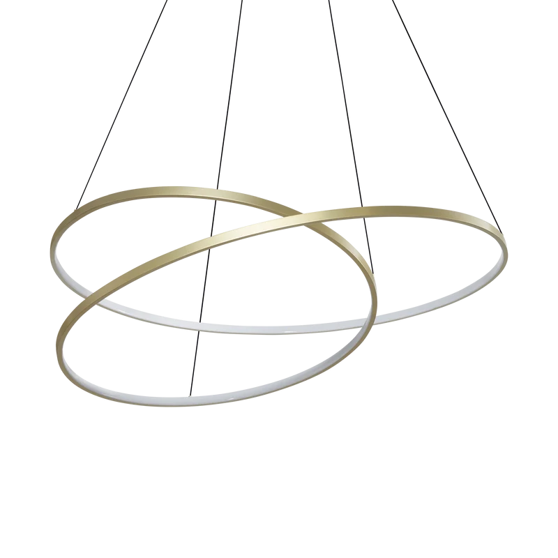 Lámpara colgante Ideal Lux Oz latón LED 75W 3000K Ø100cm