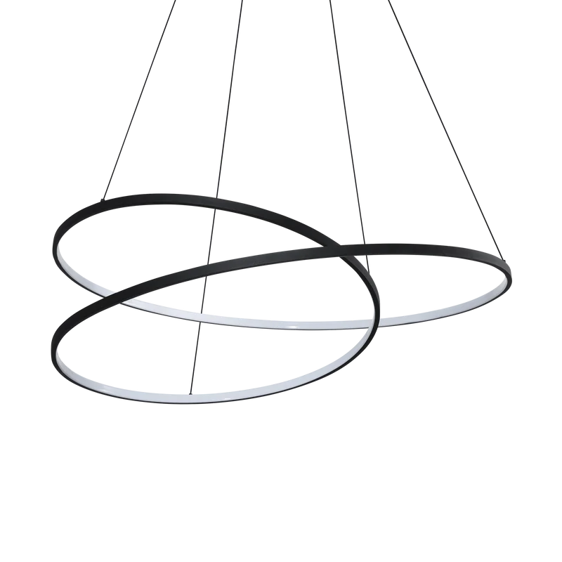 Lámpara colgante Ideal Lux Oz negro LED 75W 3000K Ø100cm