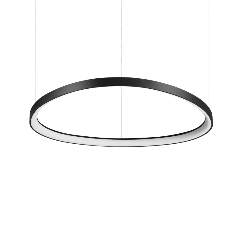 Lámpara colgante Ideal Lux Gemini negro LED 56W 4000K 81cm