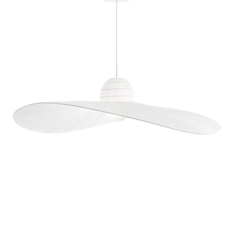 Lámpara colgante Ideal Lux Madame blanco tela 60W Ø110cm