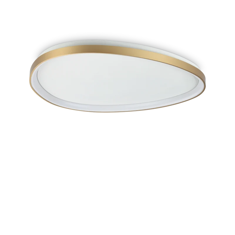 Plafón de techo Ideal Lux Gemini latón LED 42W Ø81cm 4000K