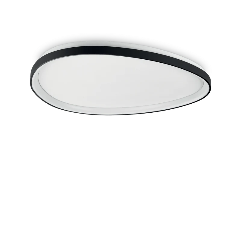 Plafón de techo Ideal Lux Gemini negro LED 42W Ø81cm 4000K