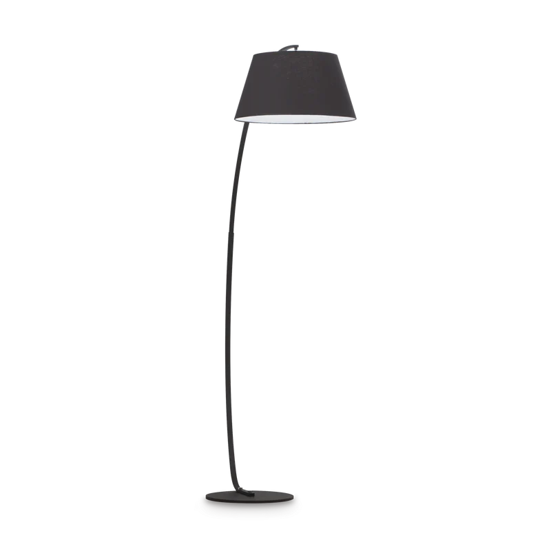 Lámpara de pie Ideal Lux Pagoda negro tela 60W 184cm