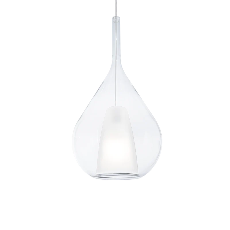 Lámpara colgante Ideal Lux Kalique transparente 42W Ø28cm