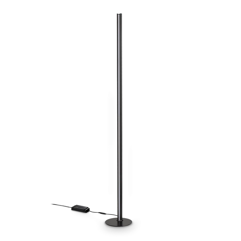 Lámpara de pie Ideal Lux Dorica negro LED 50W regulable 190cm