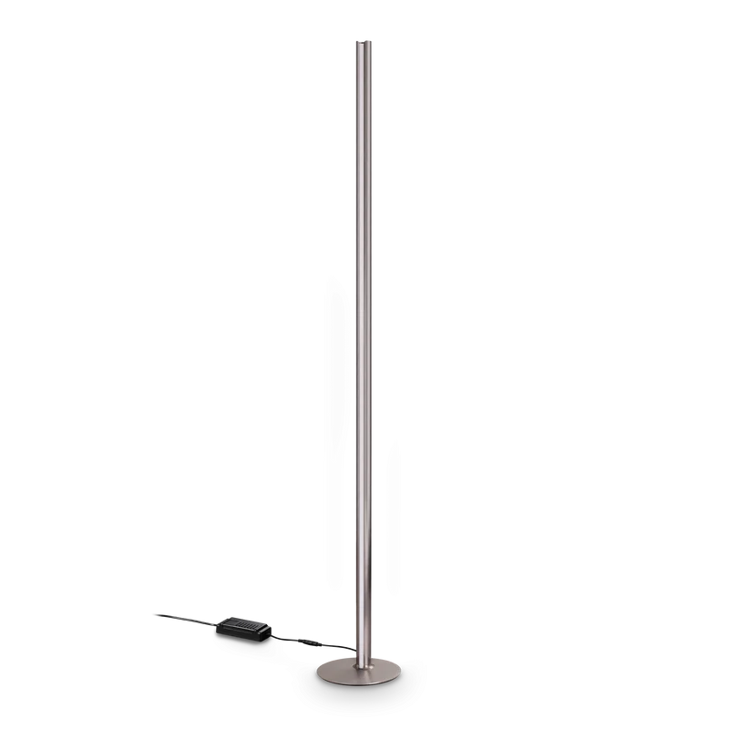 Lámpara de pie Ideal Lux Dorica gris LED 50W regulable 190cm
