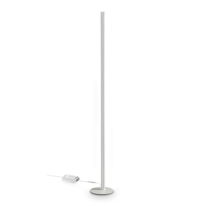 Lámpara de pie Ideal Lux Dorica blanco LED 50W regulable 190cm