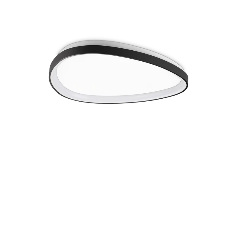 Plafón de techo Ideal Lux Gemini negro LED 28W regulable Ø61cm 3000K