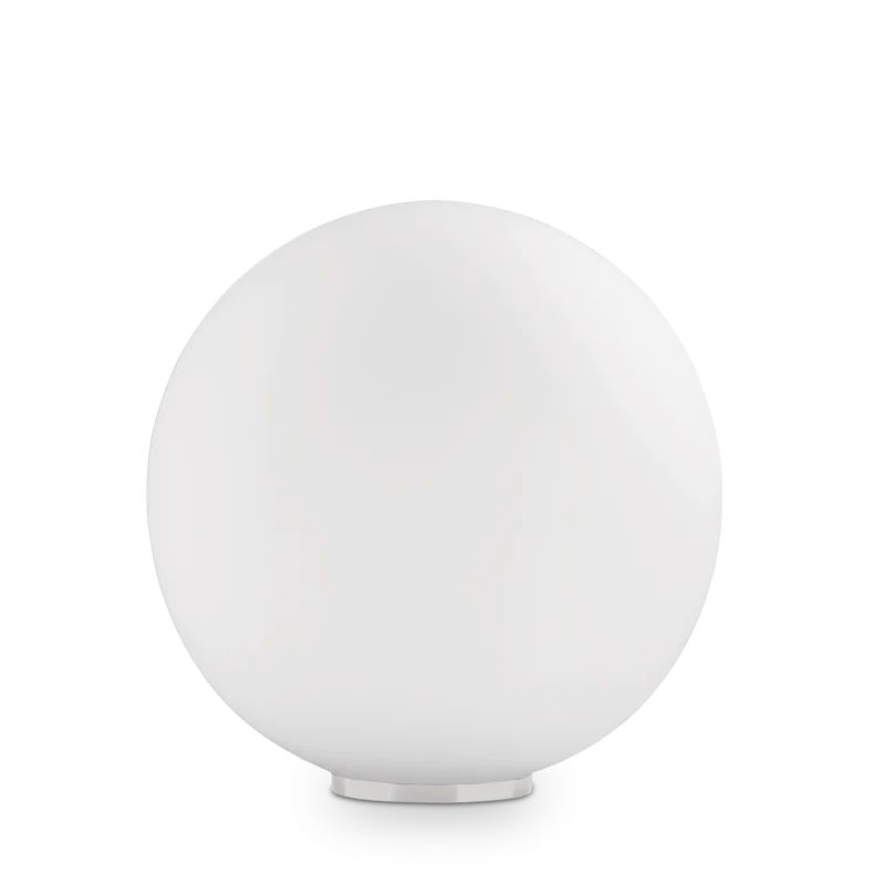Lámpara de sobremesa Ideal Lux Mapa blanco cristal 42W Ø40cm