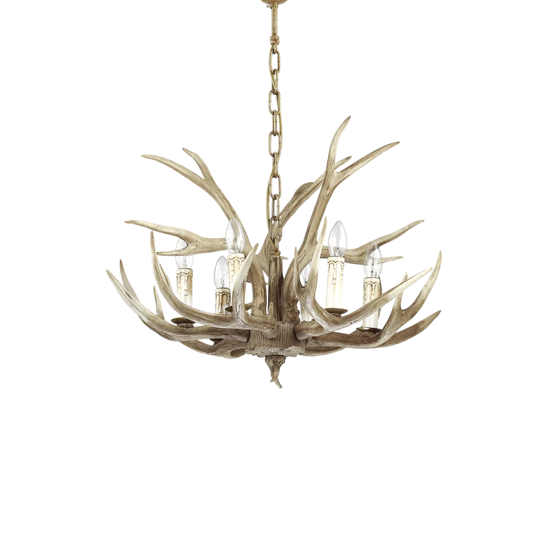 Lámpara colgante Ideal Lux Chalet beige 6 luces 240W Ø67cm