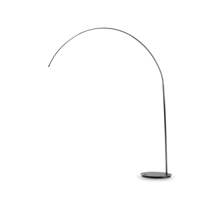 Lámpara de pie Ideal Lux Dorsale negro 60W 228cm