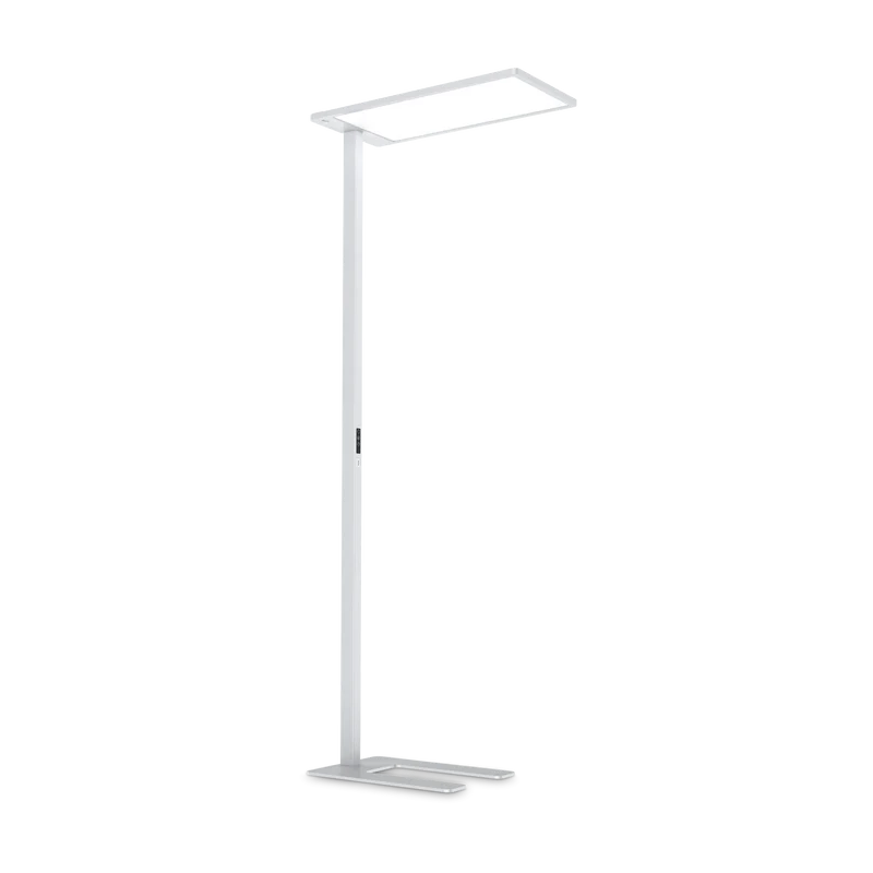 Lámpara de pie Ideal Lux Comfort blanco cristal LED 76W regulable 195cm 4000K