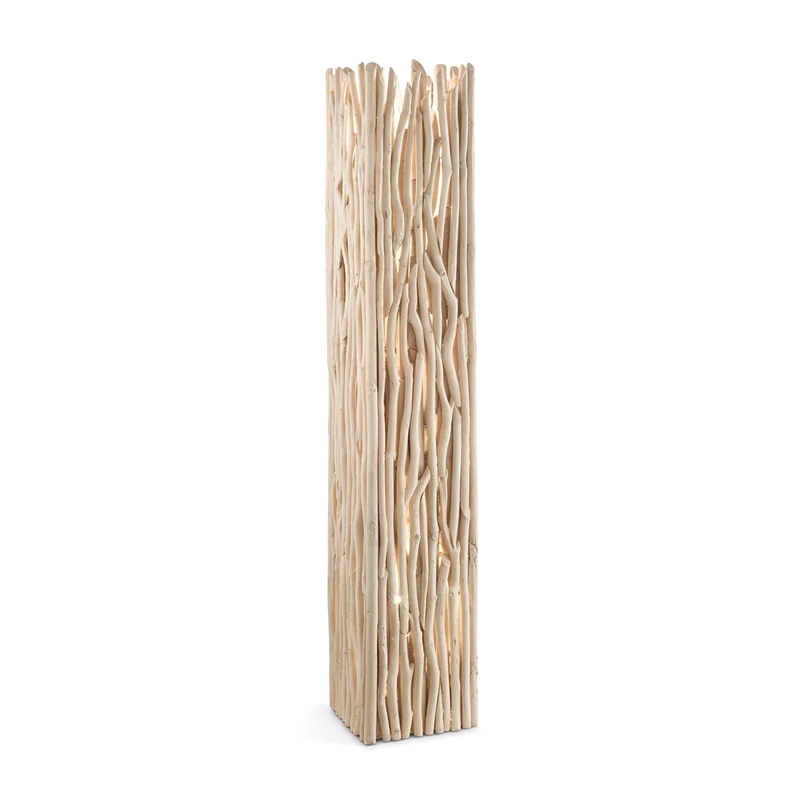Lámpara de pie Ideal Lux Driftwood madera 3 luces 180W 156cm