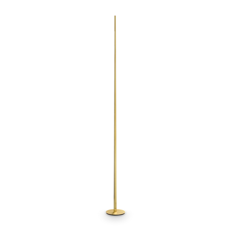 Lámpara de pie Ideal Lux Blade latón LED 15W regulable 251,2cm