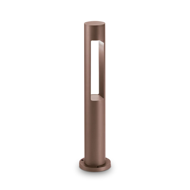 Baliza de exterior Ideal Lux Acqua marrón café 15W IP44 60cm