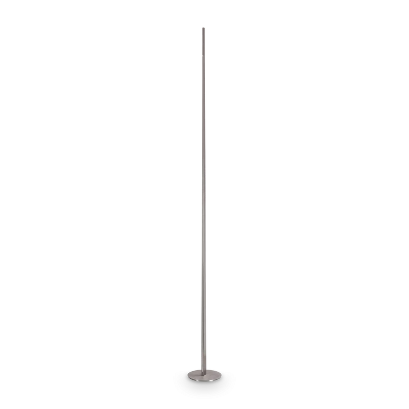 Lámpara de pie Ideal Lux Blade níquel LED 15W regulable 251,2cm