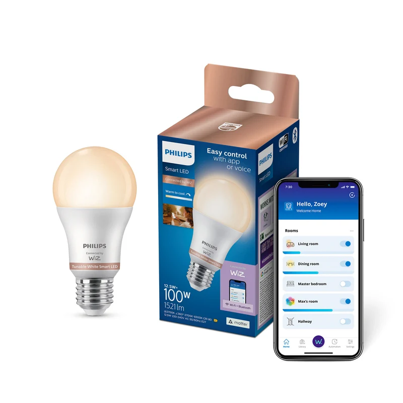 WiZ Bombilla E27 12,5W White Ambiance 1521lm 11