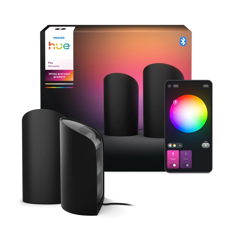 Philips Hue White and Color Ambiance Lámpara de mesa Play Wall washer negro RGBW 87201