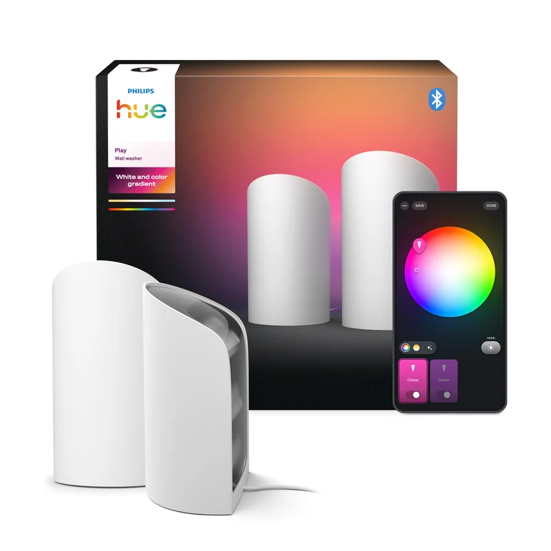 Philips Hue White and Color Ambiance Lámpara de mesa Play Wall washer blanco 87201