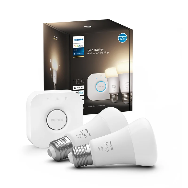 Philips Hue White Bombilla White E27 28,5W 1055lm (2 uds) 87195