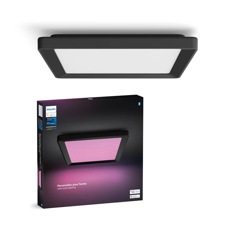 Philips Hue White and Color Ambiance Plafón Tento negro RGBW 10,6W 1340lm 87201