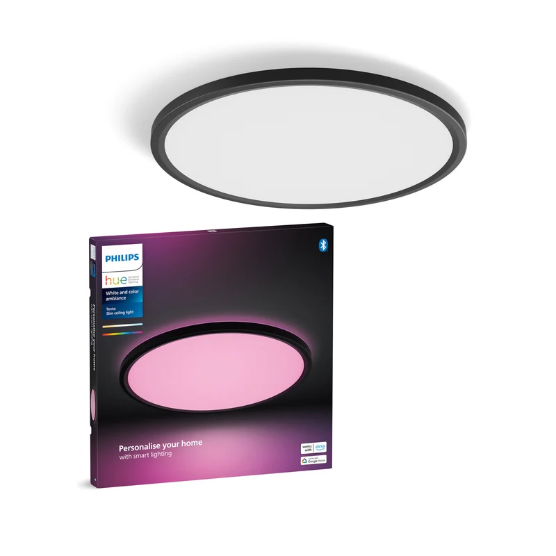 Philips Hue White and Color Ambiance Plafón Tento negro RGBW 23W 3100lm 87201