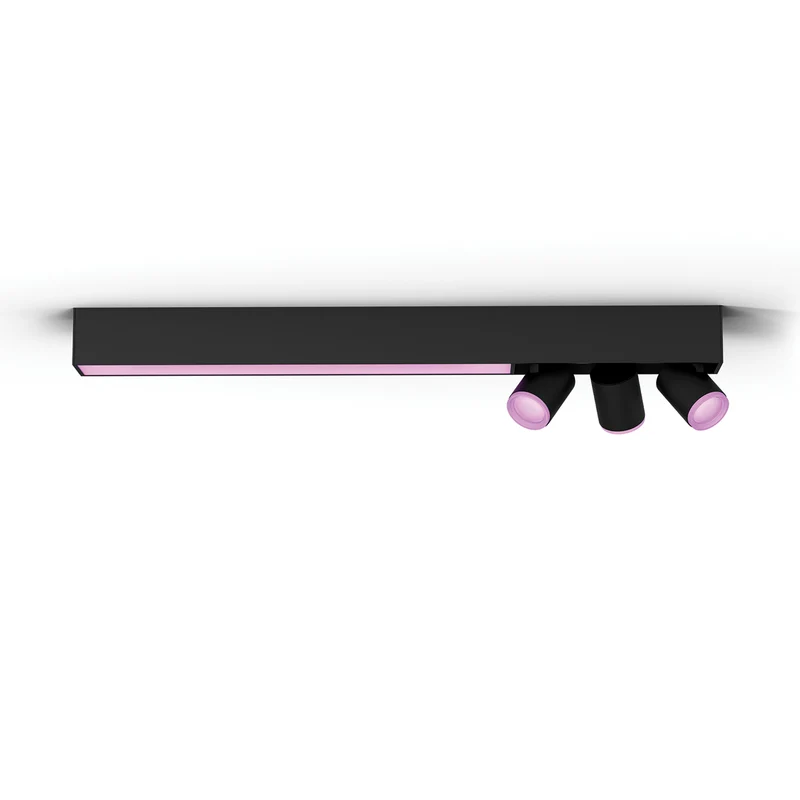 Philips Hue White and Color Ambiance Foco Centris negro RGBW 36W 3700lm 87201