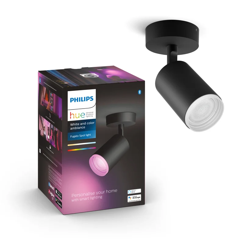 Philips Hue White and Color Ambiance Foco Fugato negro RGBW 4,2W 400lm 87201