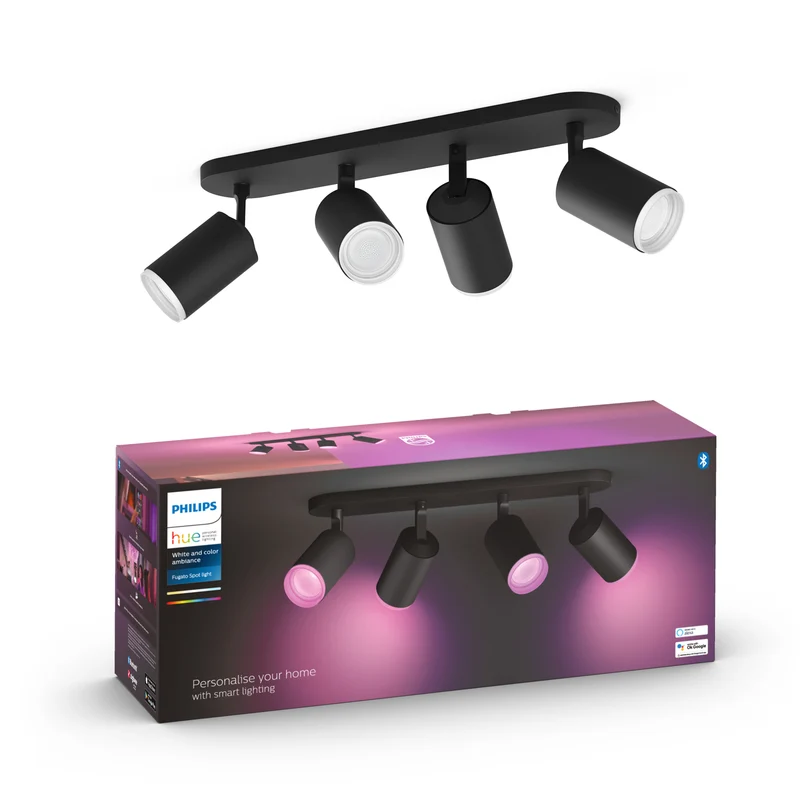 Philips Hue White and Color Ambiance Foco Fugato negro RGBW 4,2W 1600lm 87201