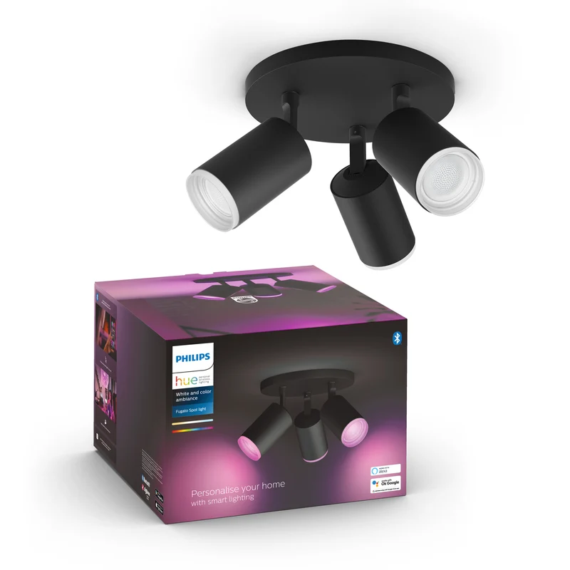 Philips Hue White and Color Ambiance Foco Fugato negro RGBW 4,2W 1200lm 87201