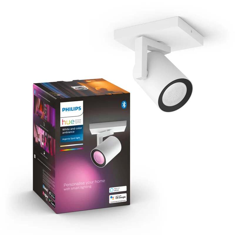 Philips Hue White and Color Ambiance Foco Argenta blanco RGBW 4,2W 400lm 87201