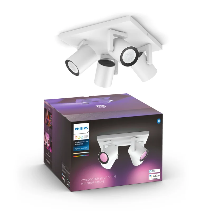 Philips Hue White and Color Ambiance Foco Argenta blanco RGBW 4,2W 1600lm 87201