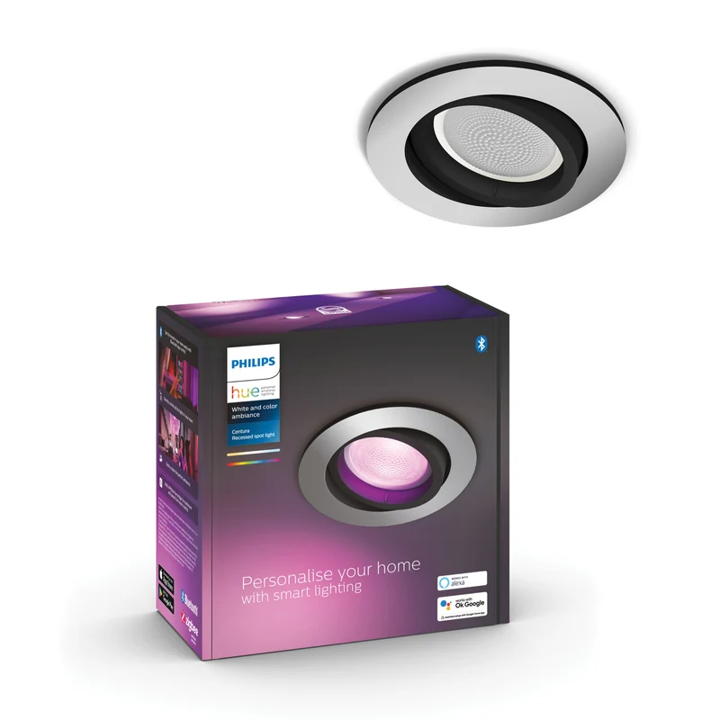 Philips Hue White and Color Ambiance Empotrable centura plata RGBW 4,2W 400lm 87201